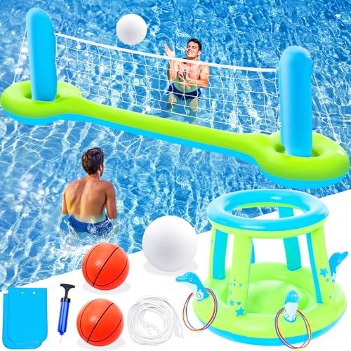 Jasonwell 3-in-1 Inflatable Pool Games Set