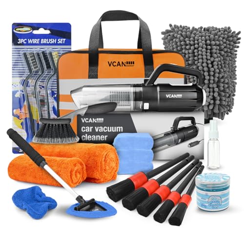 Car Interior Detailing Kit with 10000Pa Vacuum Cleaner