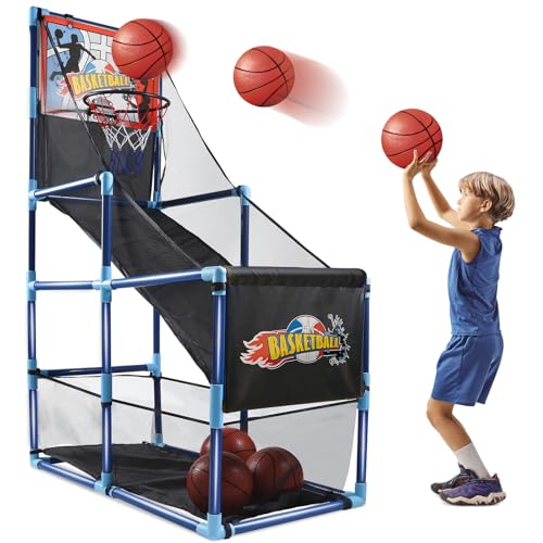 Arcade Basketball Hoop Game Set with 4 Balls