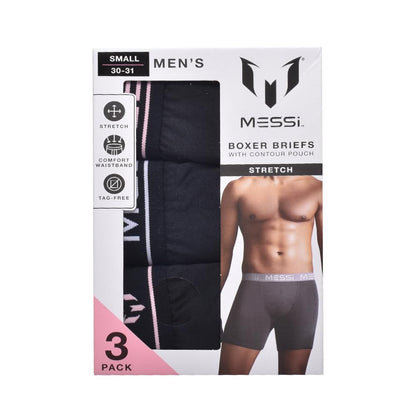 Men's 3PK Stretch Boxer Briefs by Messi