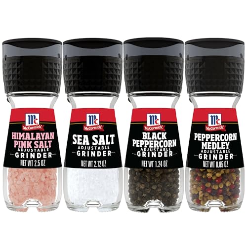 McCormick Salt & Pepper Grinder Variety Pack, 6.47 oz