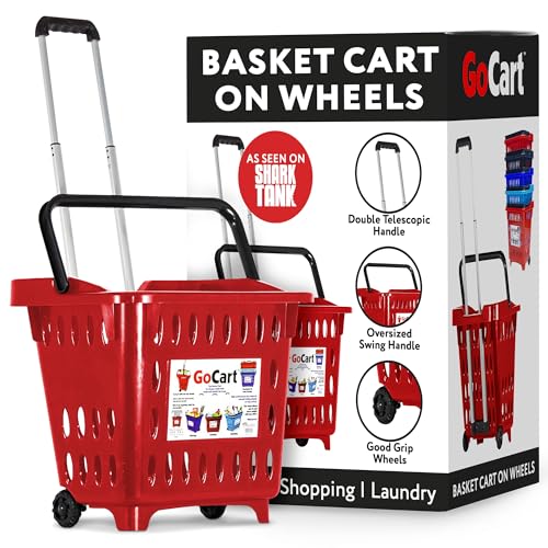 dbest products Folding Rolling Grocery Shopping Cart