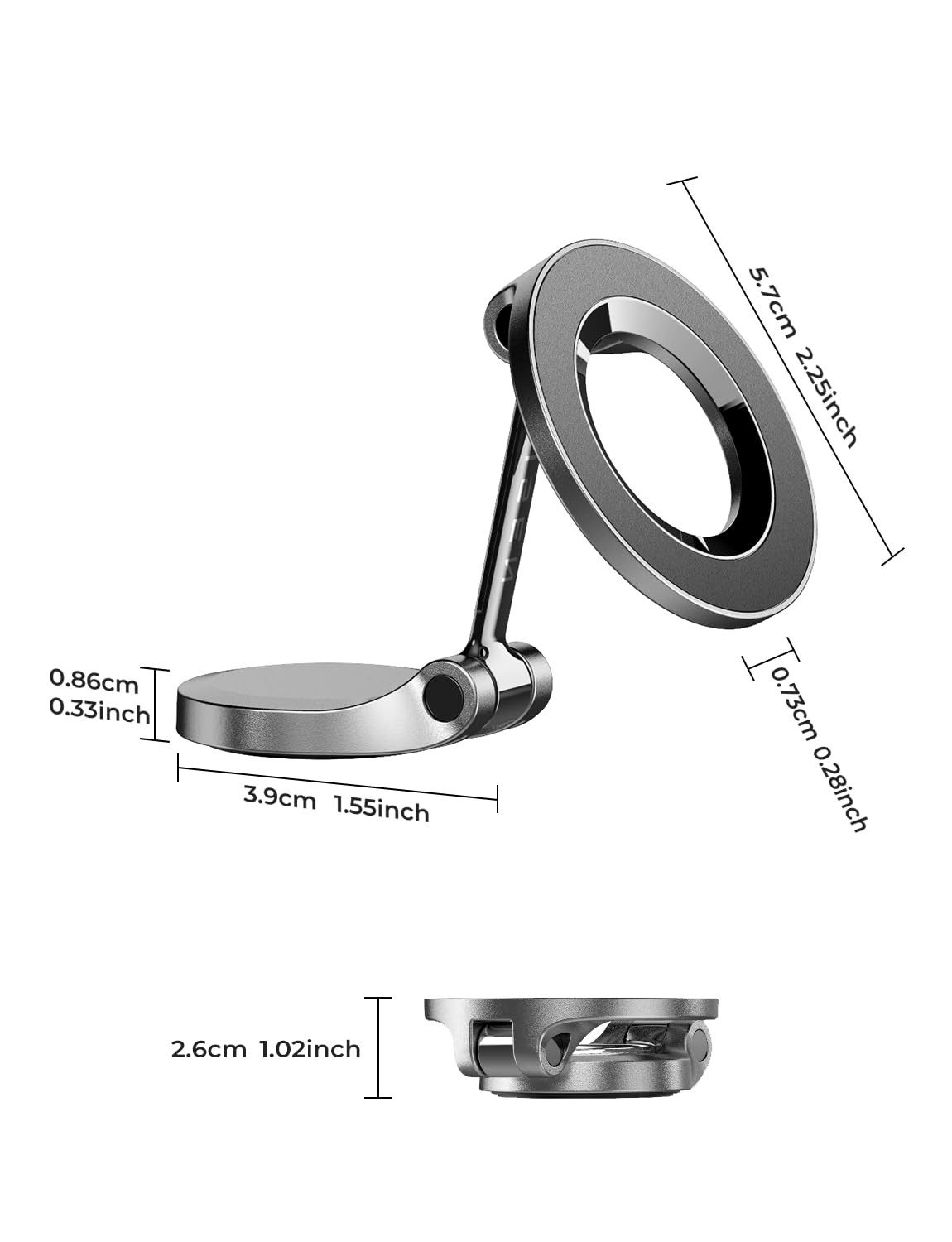 LISEN MagSafe Car Mount with 360° Rotation