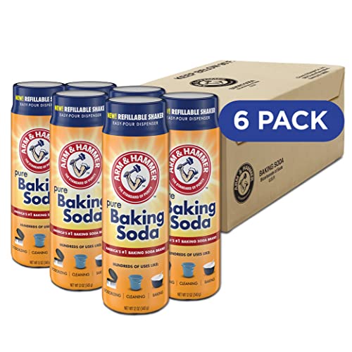 6 Pack Arm & Hammer Baking Soda Shaker 12oz