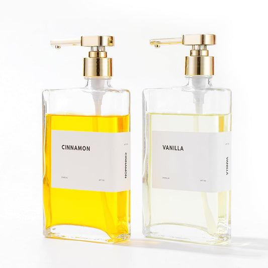 Glass Syrup Dispenser Set with Pumps - 11.8 oz
