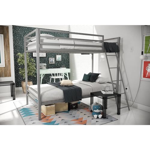 Novogratz Twin Over Twin Metal Bunk Bed Frame