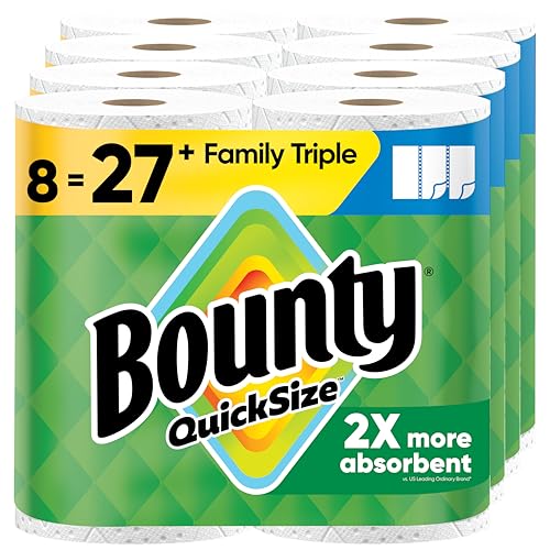 16 Family Triple Rolls Bounty Quick-Size Paper Towels (= 54 Reg Rolls)