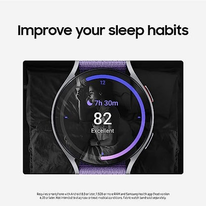 SAMSUNG Galaxy Watch 6 40mm Bluetooth Smartwatch, Fitness Tracker, Personalized HR Zones, Advanced Sleep Coaching, Heart Monitor, BIA Sensor, Health Wellness Insights, Big Screen, US Version, Graphite