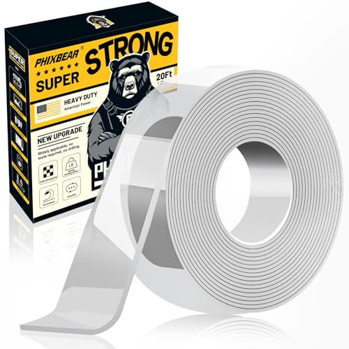 20Ft Double Sided Heavy Duty Mounting Tape, Removable