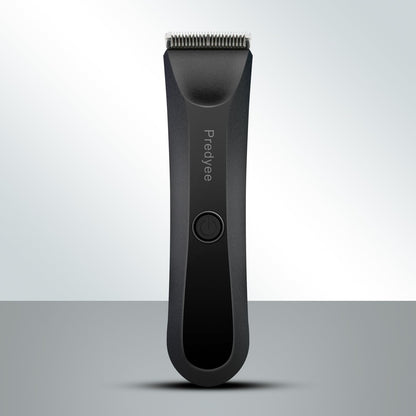 Predyee Electric Groin Hair Trimmer - Replaceable Ceramic Blade Heads, Waterproof Wet/Dry Clippers - Ultimate Male Body Hair Razor