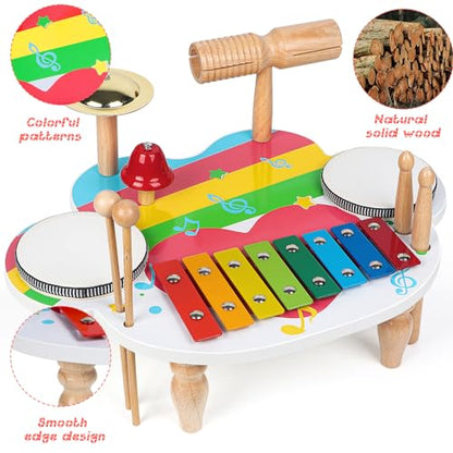 AKLOT Hand Held Drum for Kids and Adults