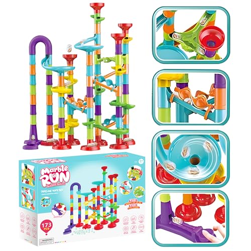 173 Piece Marble Run STEM Building Blocks Set