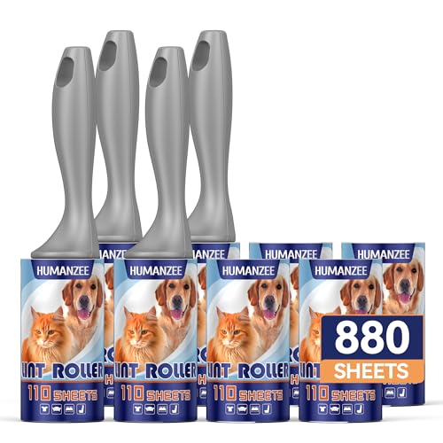 880 Sheet Extra Sticky Pet Hair Lint Rollers Set
