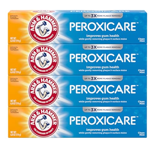 4 Pack Arm & Hammer Peroxicare Gum Health Toothpaste