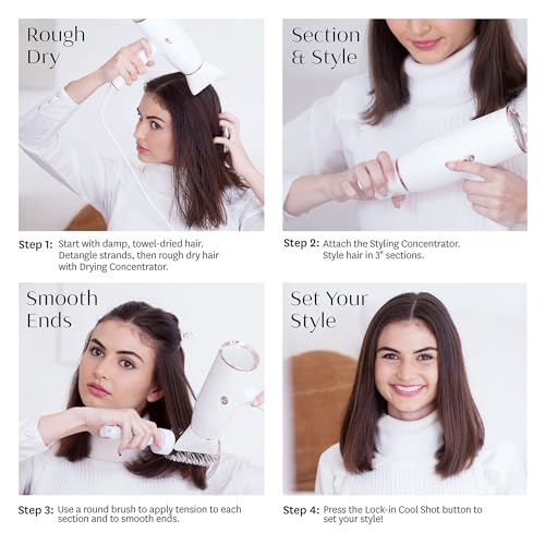 T3 Professional Ionic Hair Dryer and Brush Set