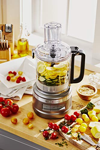 KitchenAid KFP0919CU 9 Cup Plus Food Processor, Contour Silver