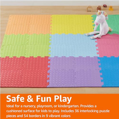 36 Pack Amazon Basics Kids Puzzle Play Mat