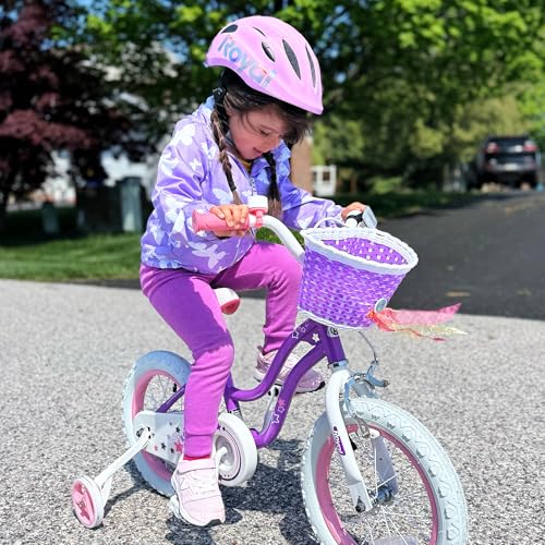 RoyalBaby 18-Inch Girls Bike with Kickstand & Basket