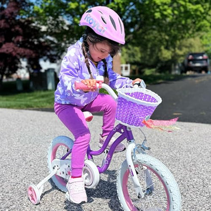 RoyalBaby 18-Inch Girls Bike with Kickstand & Basket