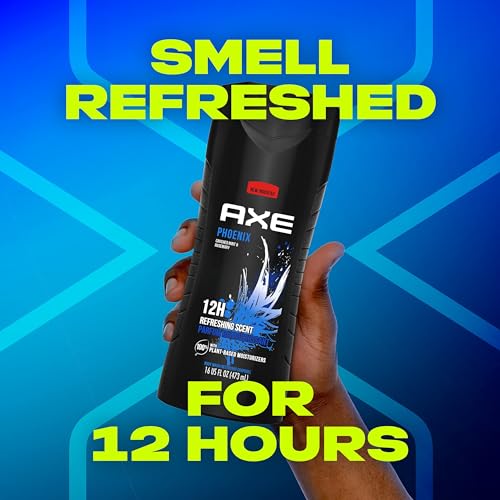 UPDATE: ALIVE AGAIN 🔥 AXE Body Wash Phoenix 4 Count 12h Refreshing Scent Crushed Mint & Rosemary Men's Body Wash with 100% Plant-Based Moisturizers 16 oz