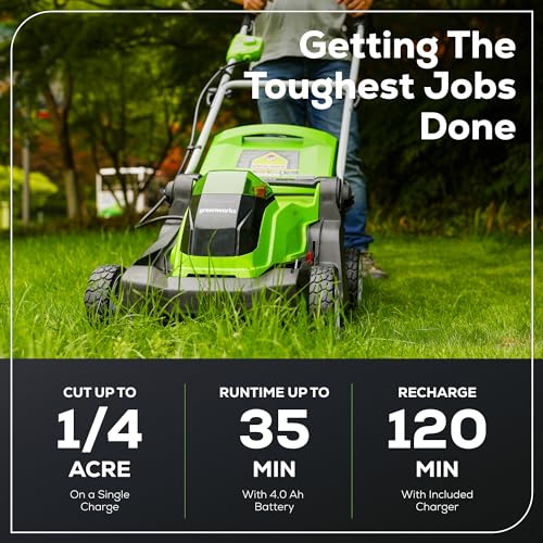 40V Cordless Lawn Mower by Greenworks