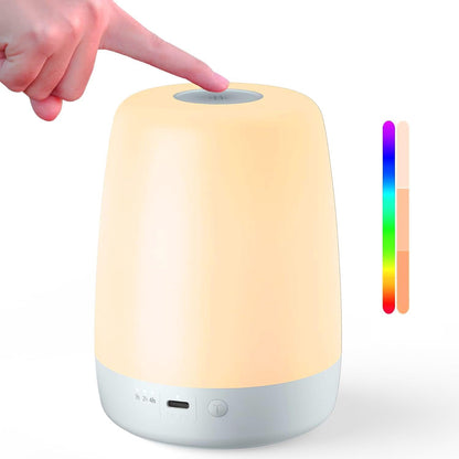 winshine Kids Night Light, 3 Way Dimmable Touch Night Light for Kids, 7 Colors Changing RGBW Rechargeable Portable Baby Night Light Lamp