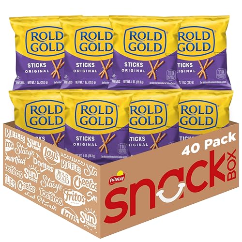 40 Pack Rold Gold Pretzel Sticks 1 Ounce (OU)