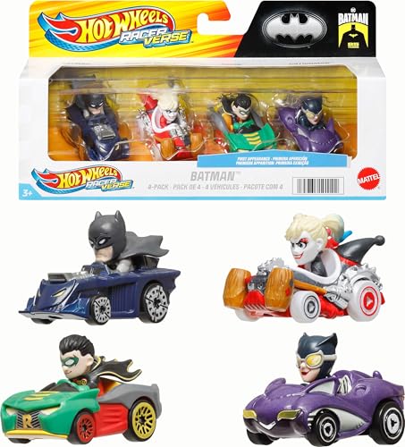 4 Pack Hot Wheels RacerVerse Die-Cast Toy Cars