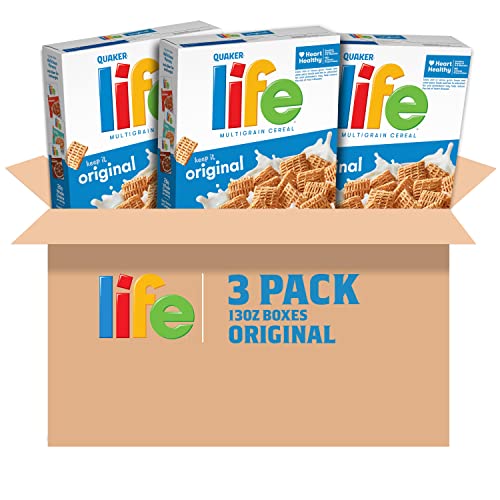 3 Pack Quaker Life Original Breakfast Cereal 13oz