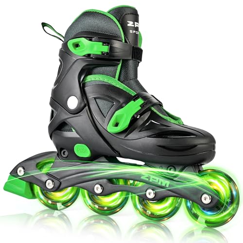 2PM SPORTS Adjustable Kids Inline Skates with Light-Up Wheels