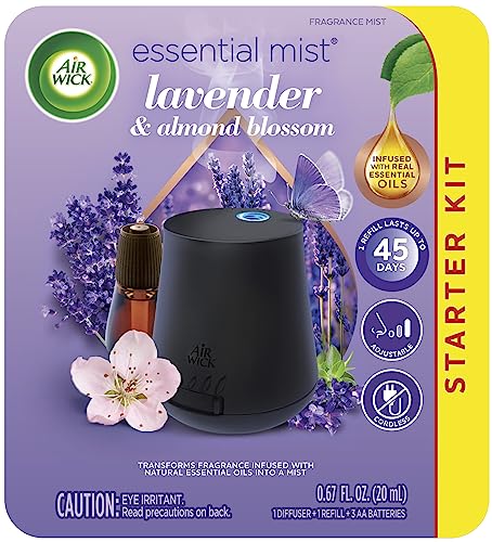 Air Wick Essential Mist Starter Kit, Diffuser + 1 Refill, Lavender and ...