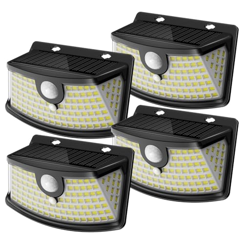 4 Pack Solar Motion Sensor Outdoor Security Lights