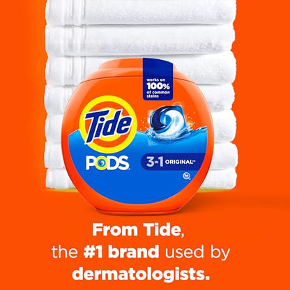 ADD 2 TO YOUR CART ❗ Tide PODS Laundry Detergent Pacs, Original Scent, 112 Count, Powerful 3-in-1 Clean in one Step, HE Compatible