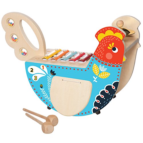 Manhattan Toy Musical Chicken Wooden Toddler Instrument Set
