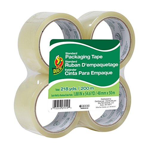 4 Pack Duck Standard Packing Tape Refills