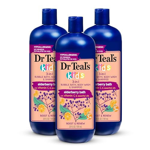 3 Pack Dr Teal's Kids 3-in-1 Wash Shampoo