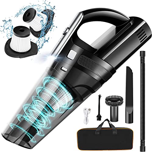 Handheld Cordless Car Vacuum Cleaner, Rechargeable, Powerful Suction