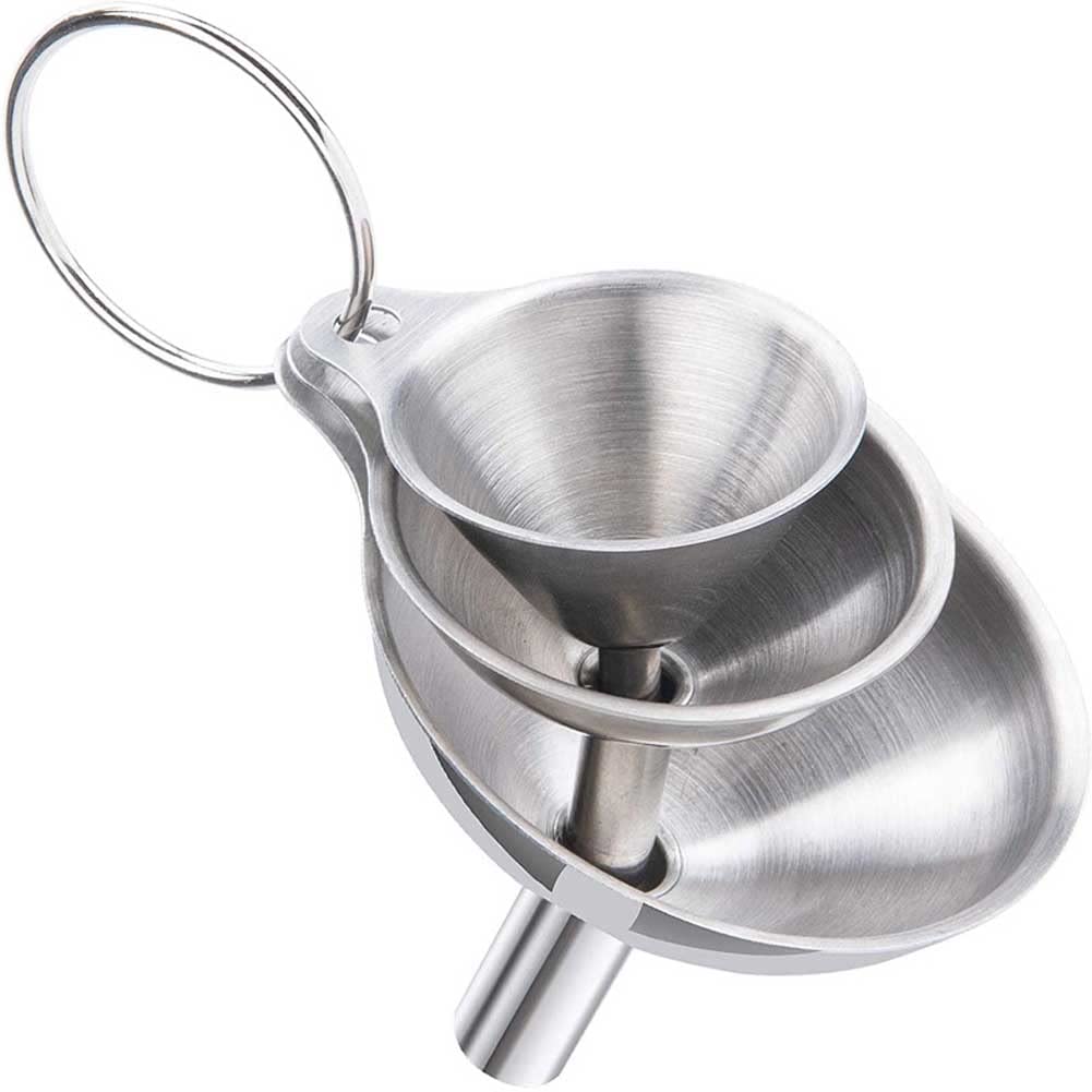 3 Pcs Stainless Steel Kitchen Funnel Set