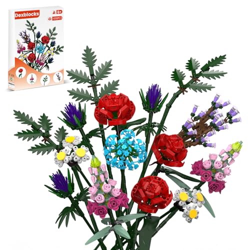 1000 Piece Flower Bouquet Building Kit for Adults