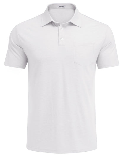 COOFANDY Men's Short Sleeve Polo Golf Shirt