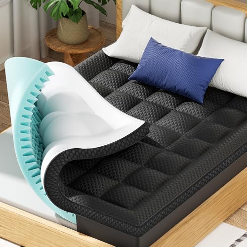 4 Inch Dual Layer Twin Memory Foam Mattress Topper
