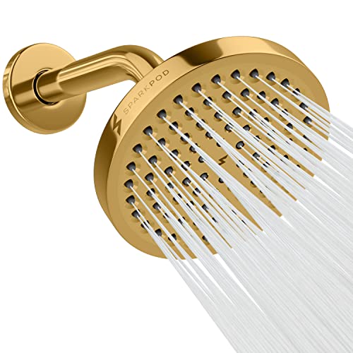 6 Inch High Pressure Rain Shower Head with Arm