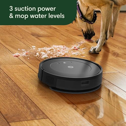 iRobot Roomba Combo Robot Vacuum & Mop (Y0110) - Easy to use, Power-Lifting Suction, Vacuums and mops, Multi-Surface Cleaning, Smart Navigation Cleans in Neat Rows, Self-Charging, Alexa