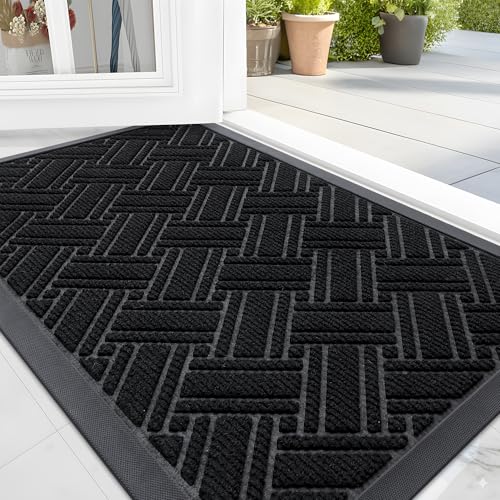 OLANLY Non Slip Waterproof Indoor Outdoor Doormat
