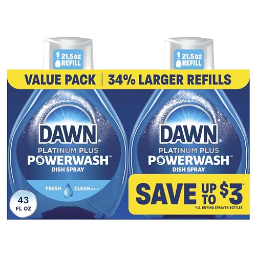 2 Pack Dawn Powerwash Dish Spray Refill 43oz
