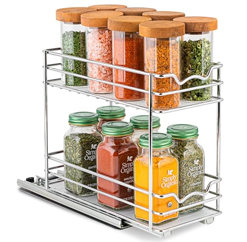 Pull Out Cabinet Organizer for Spices and Cans