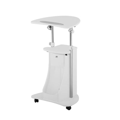 Adjustable Height Rolling Laptop Cart by Techni Mobili
