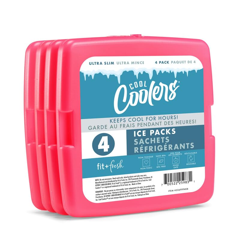 Fit & Fresh Slim Ice Packs for Lunch Bags