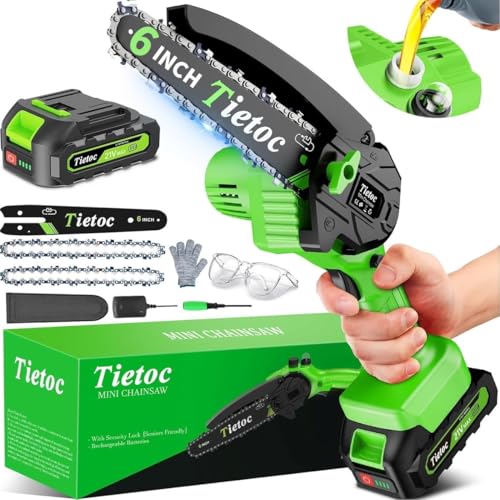 6 Inch Mini Cordless Electric Chainsaw Battery Powered