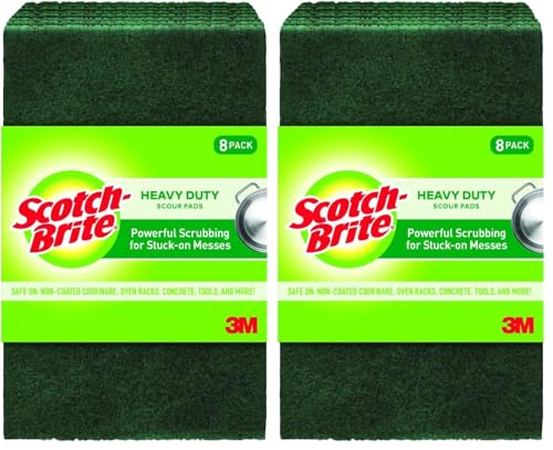 16 Pack Scotch-Brite Heavy Duty Scouring Pads